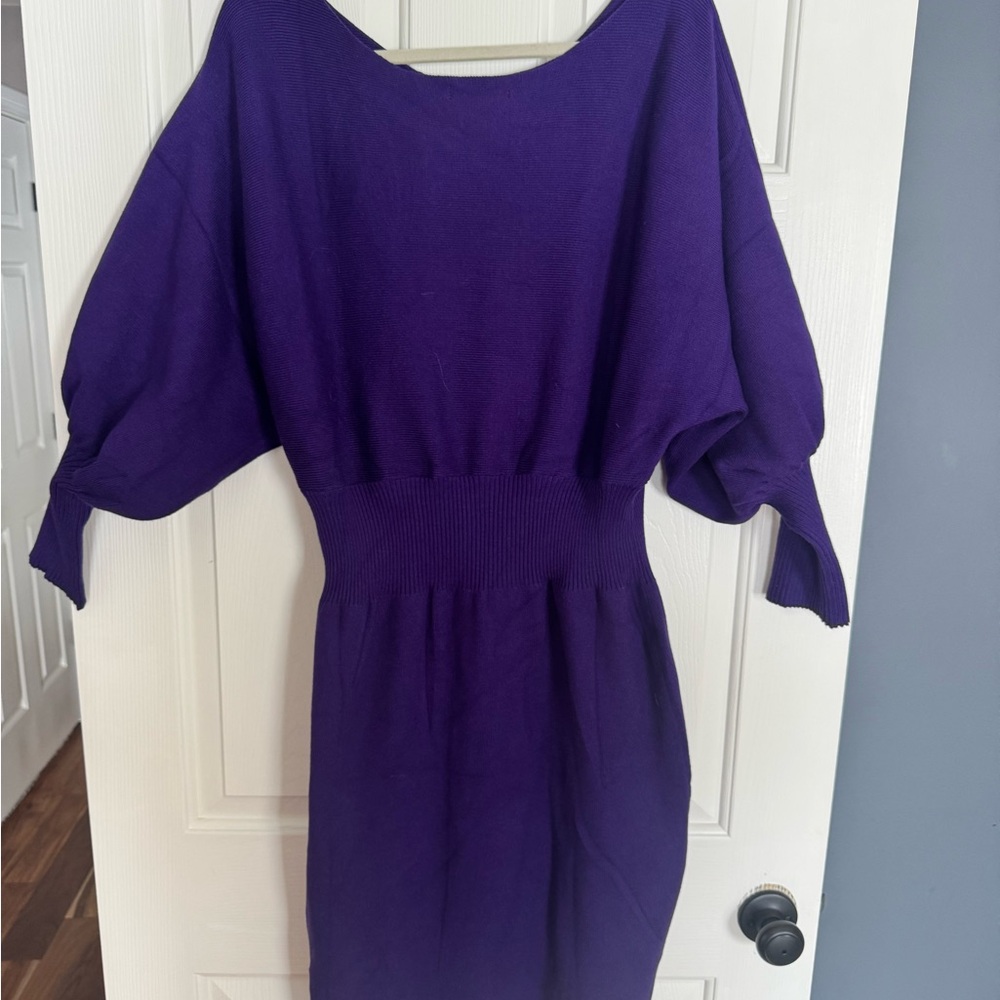 Amazon Women's Long Sleeve Purple Dress